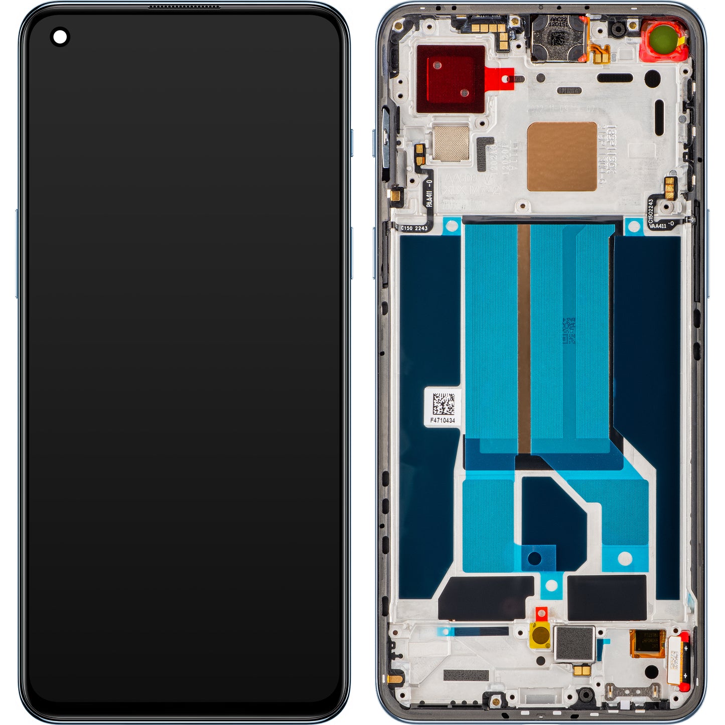 Οθόνη με οθόνη αφής OnePlus Nord 2 5G, με πλαίσιο, μπλε (Blue Haze), Service Pack 4907924