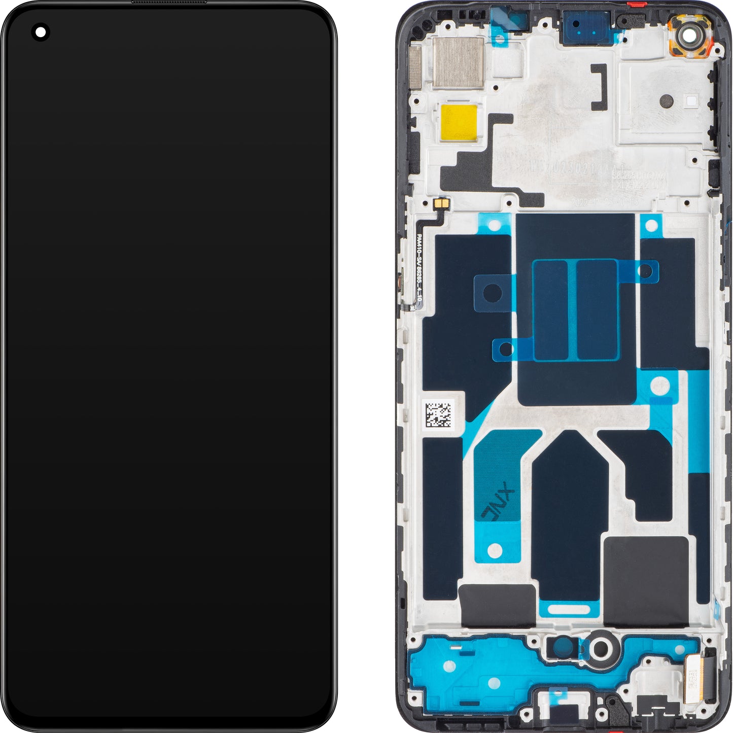 Οθόνη με οθόνη αφής OnePlus Nord CE 5G, με πλαίσιο, Μαύρο (Charkoal Ink), Service Pack 2011100302