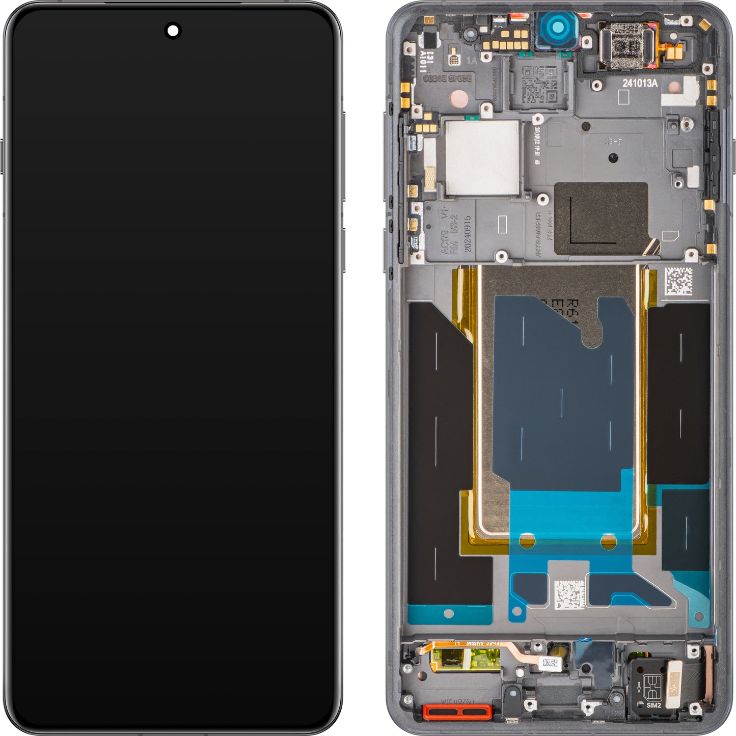 Display με Touchscreen Oppo Find X8 Pro, με Πλαίσιο, Μαύρο (Space Black), Service Pack 621029000356