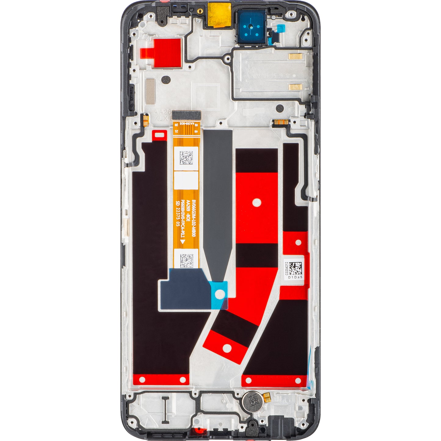 Οθόνη με οθόνη αφής Oppo A77 5G, με πλαίσιο, Μαύρο, Service Pack 4130192