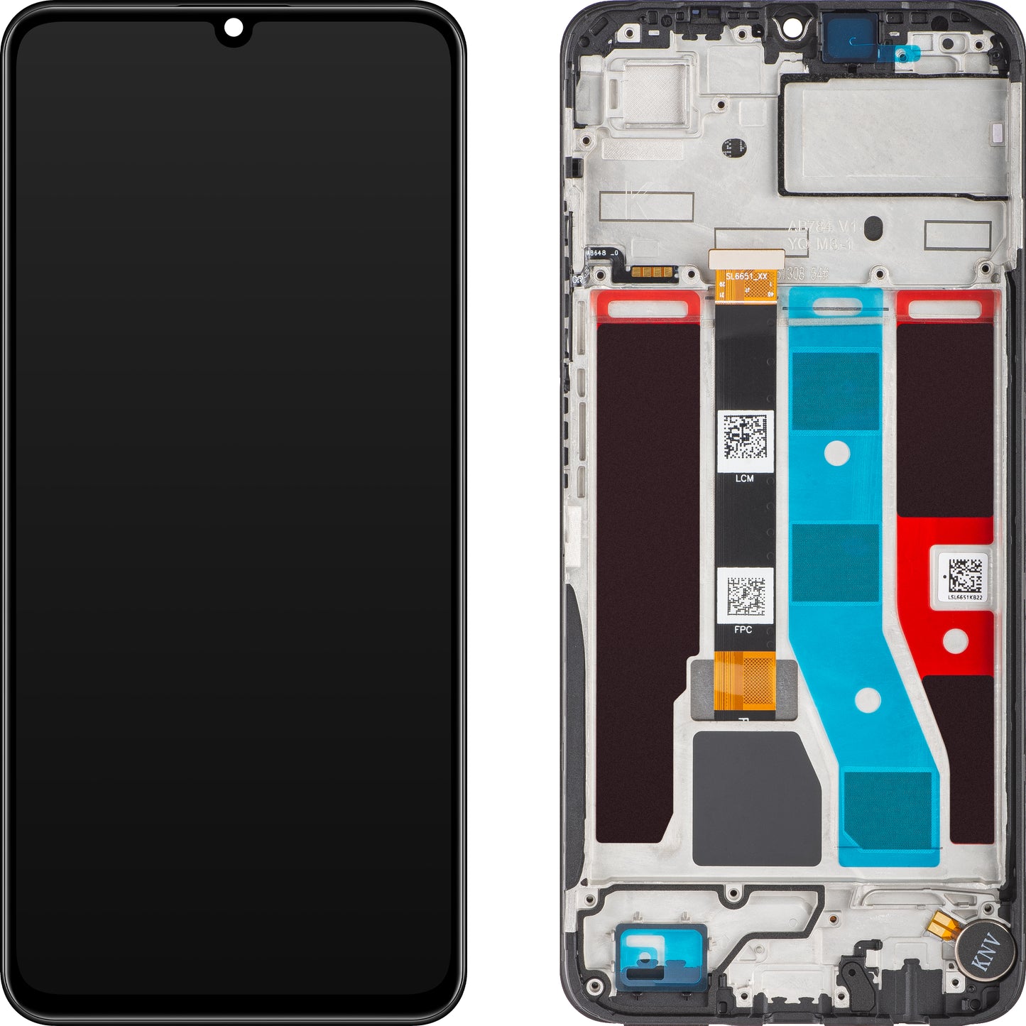 Οθόνη αφής Realme Note 50, με πλαίσιο, μαύρο μεσάνυχτα, πακέτο σέρβις 621029000179