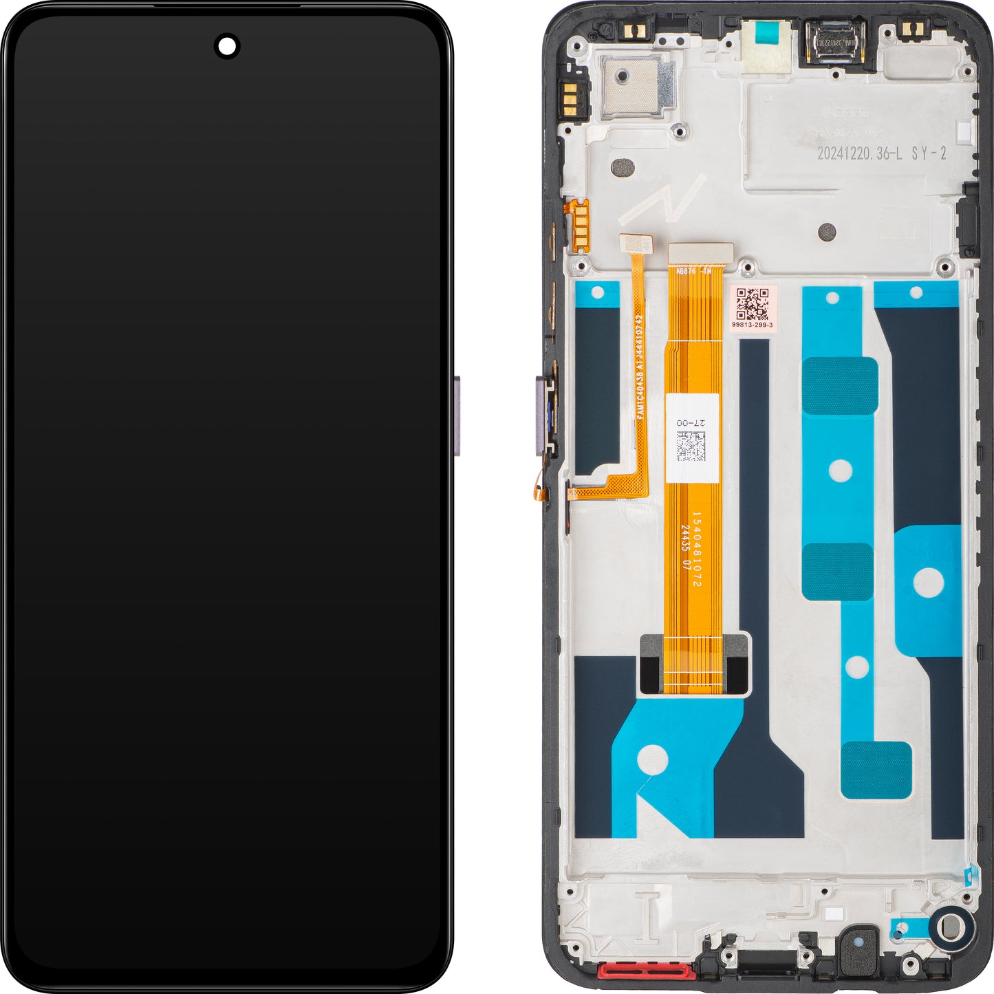 Display με Touchscreen Realme C75, με Πλαίσιο, Καφέ Service Pack 621029000365