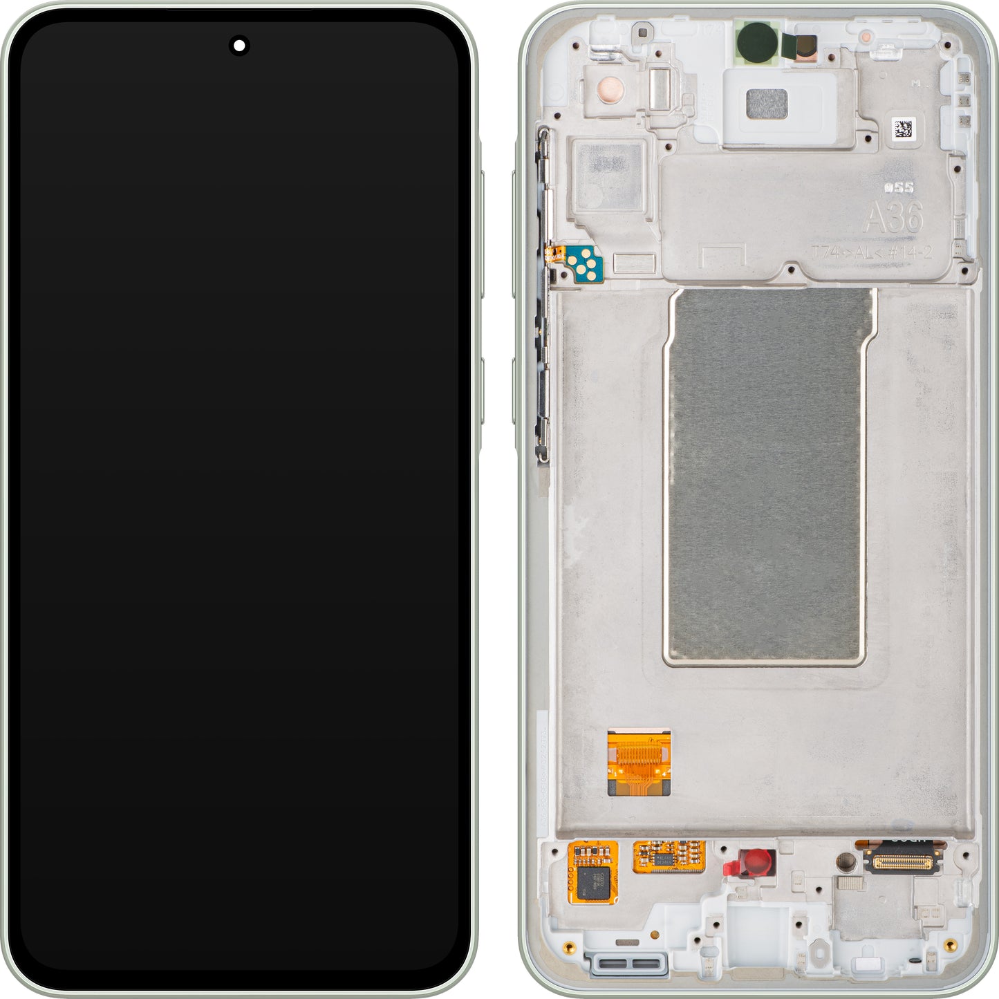 Οθόνη με Αφή Samsung Galaxy A36 A366, με Πλαίσιο, Πράσινο (Lime), Service Pack GH82-36841C
