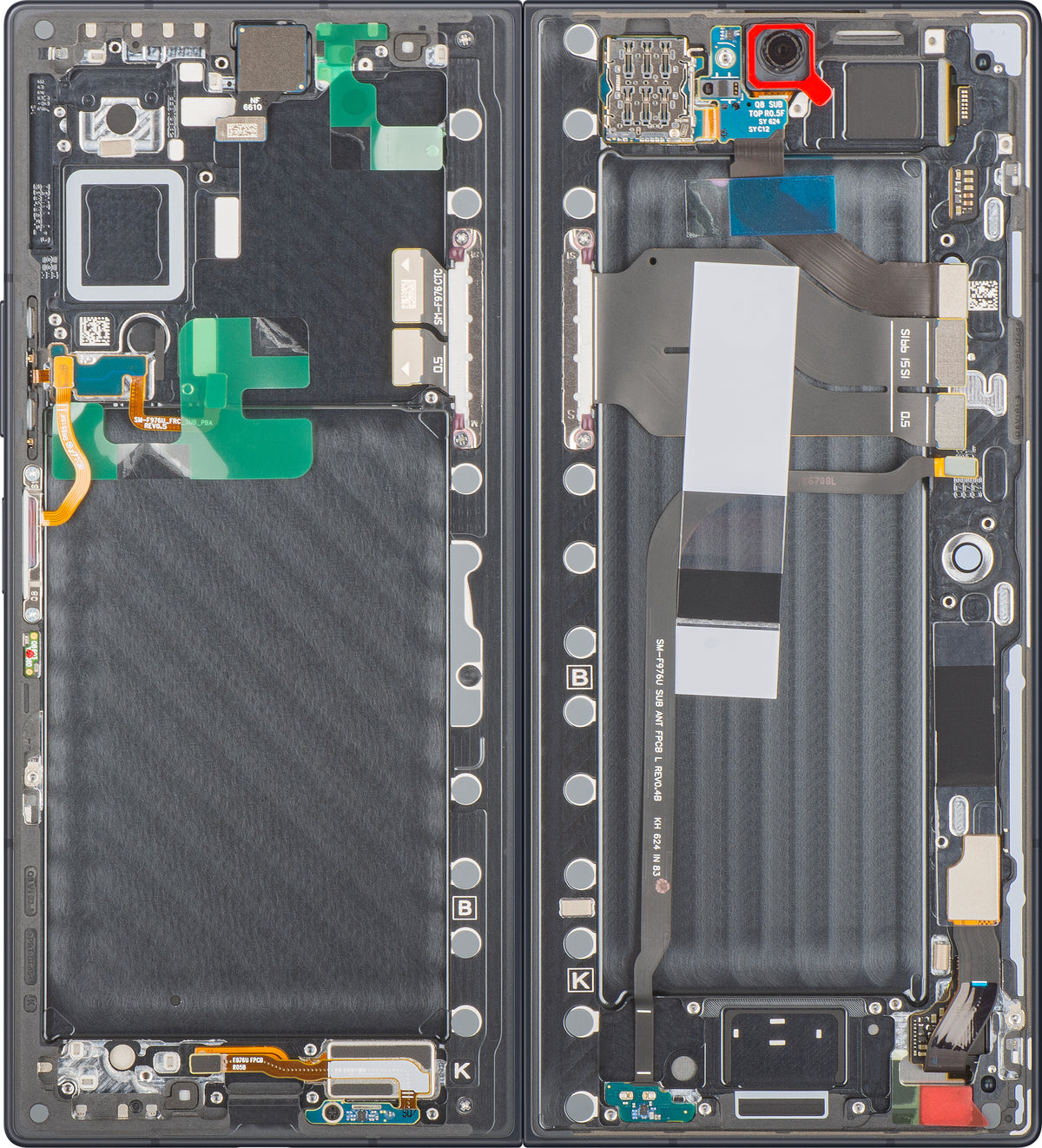Οθόνη με οθόνη αφής Samsung Galaxy Z Fold8 Ultra F976, με πλαίσιο, υποεσωτερικό, μαύρο (Γραφίτης), πακέτο υπηρεσιών GH82-39805A