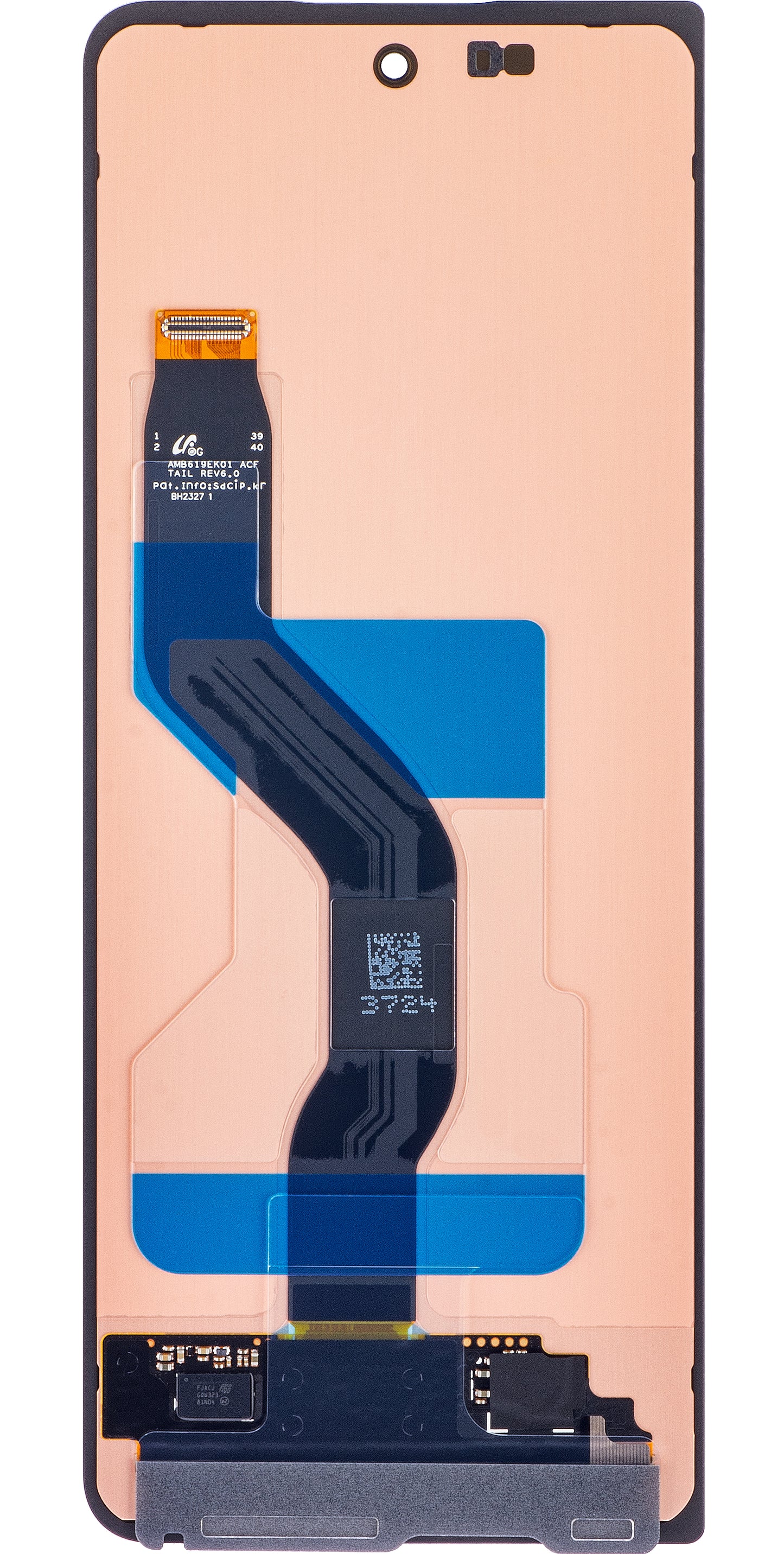 Touchscreen Display Samsung Galaxy Z Fold5 F946, Sub Outer, Service Pack GH82-31849A