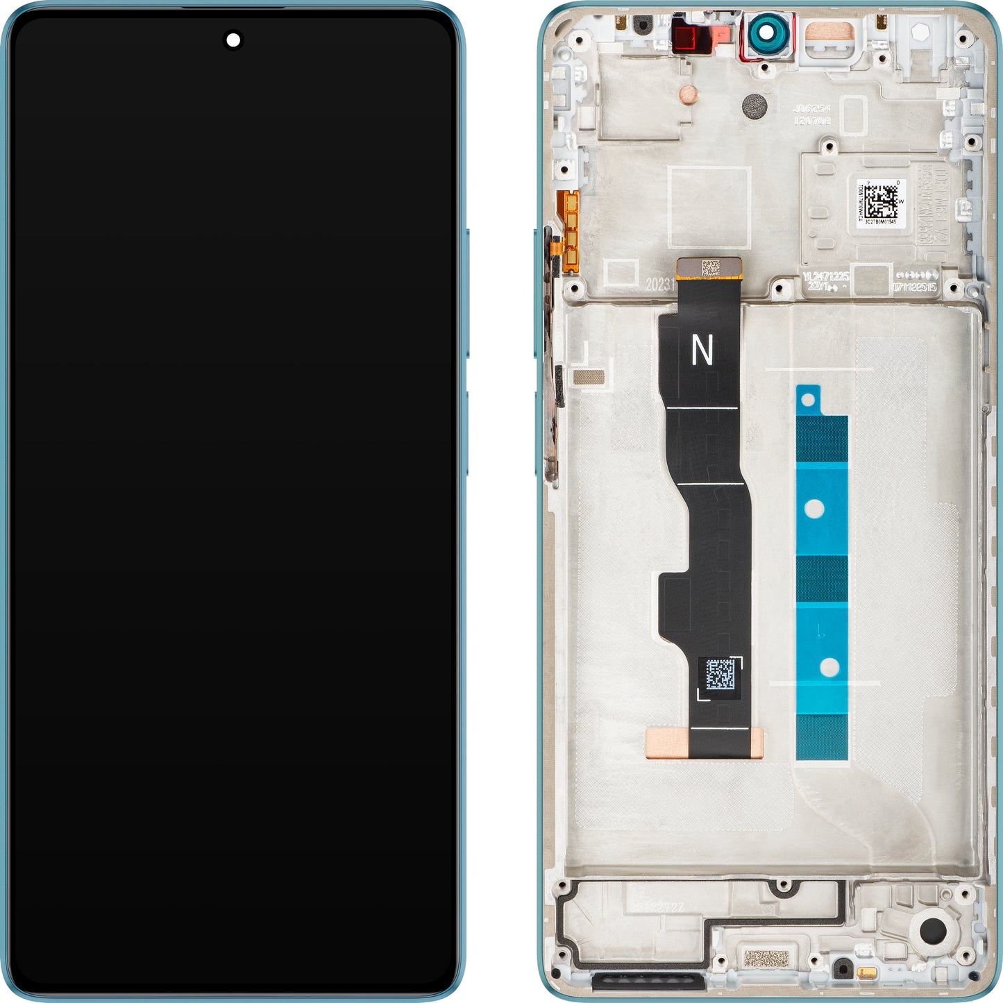 Οθόνη με Αφή Xiaomi Redmi Note 13 5G, με Πλαίσιο, Μπλε (Ocean Teal), Service Pack 5600030N1700