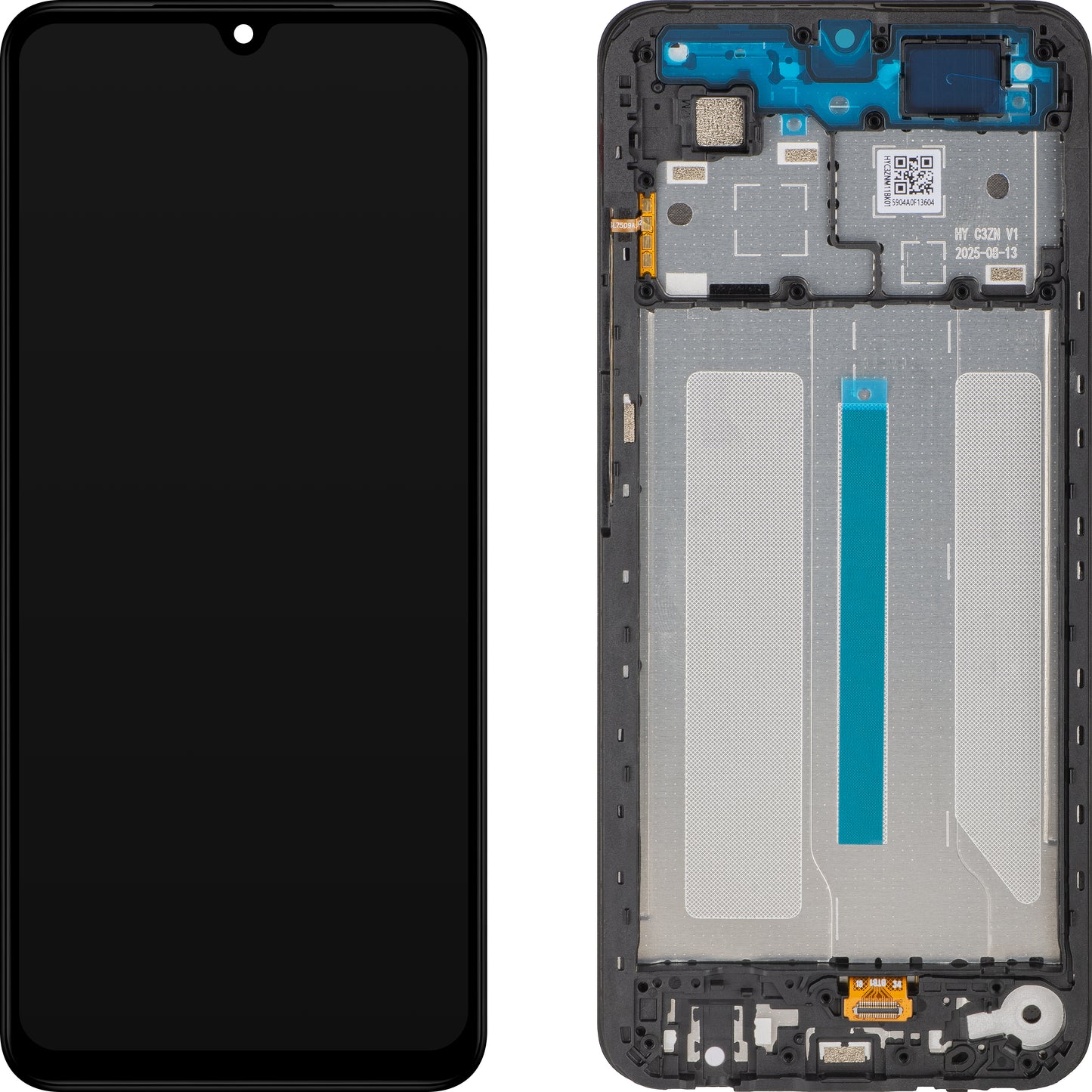 Οθόνη με Αφή Xiaomi Poco C71 / Redmi A5 4G, με Πλαίσιο, Έκδοση Short Flex, Μαύρη, Service Pack 5600010C3ZN00