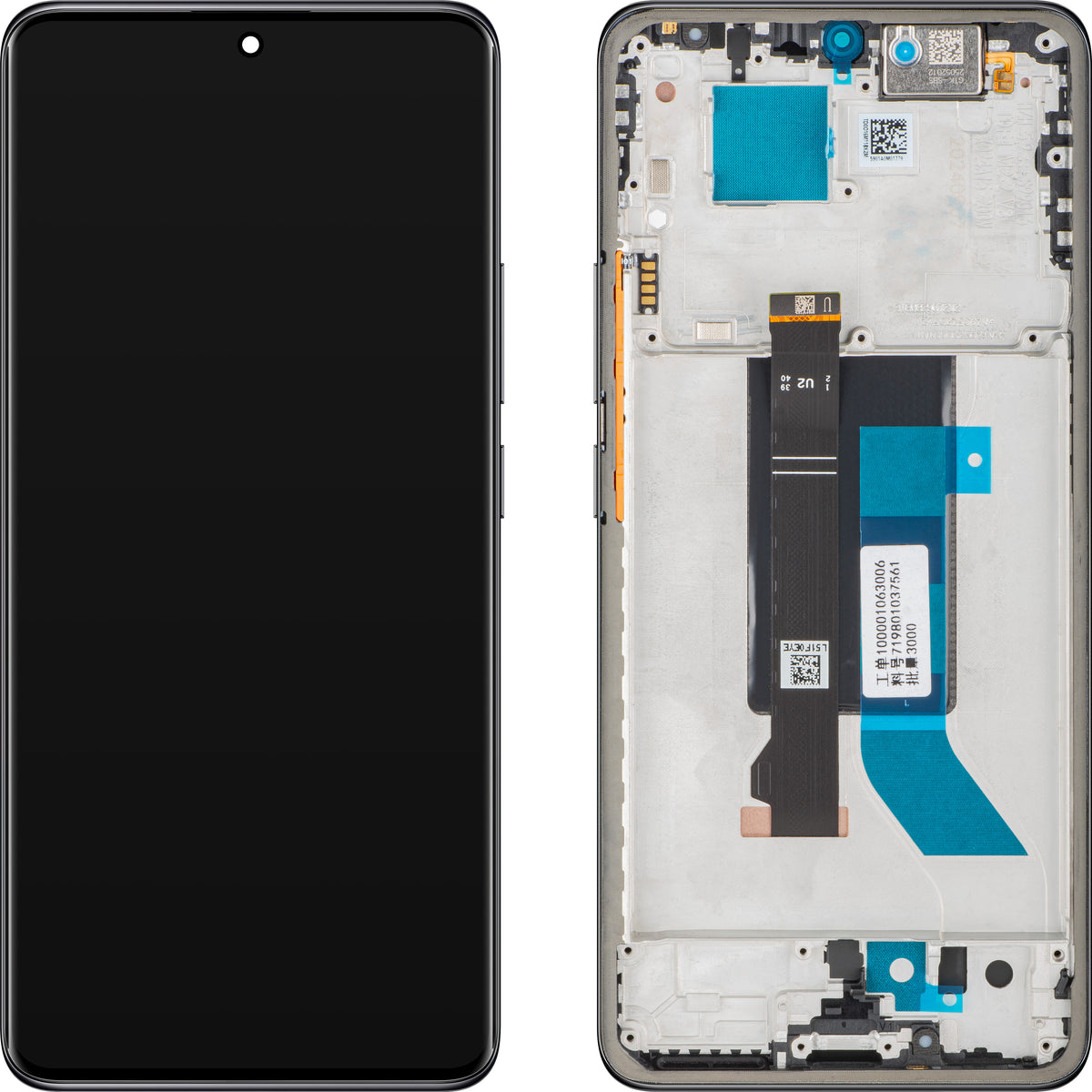 Οθόνη με Touchscreen Xiaomi Redmi Note 14 Pro 5G, με Πλαίσιο, Μαύρο (Midnight Black), Swap 56002300O1600