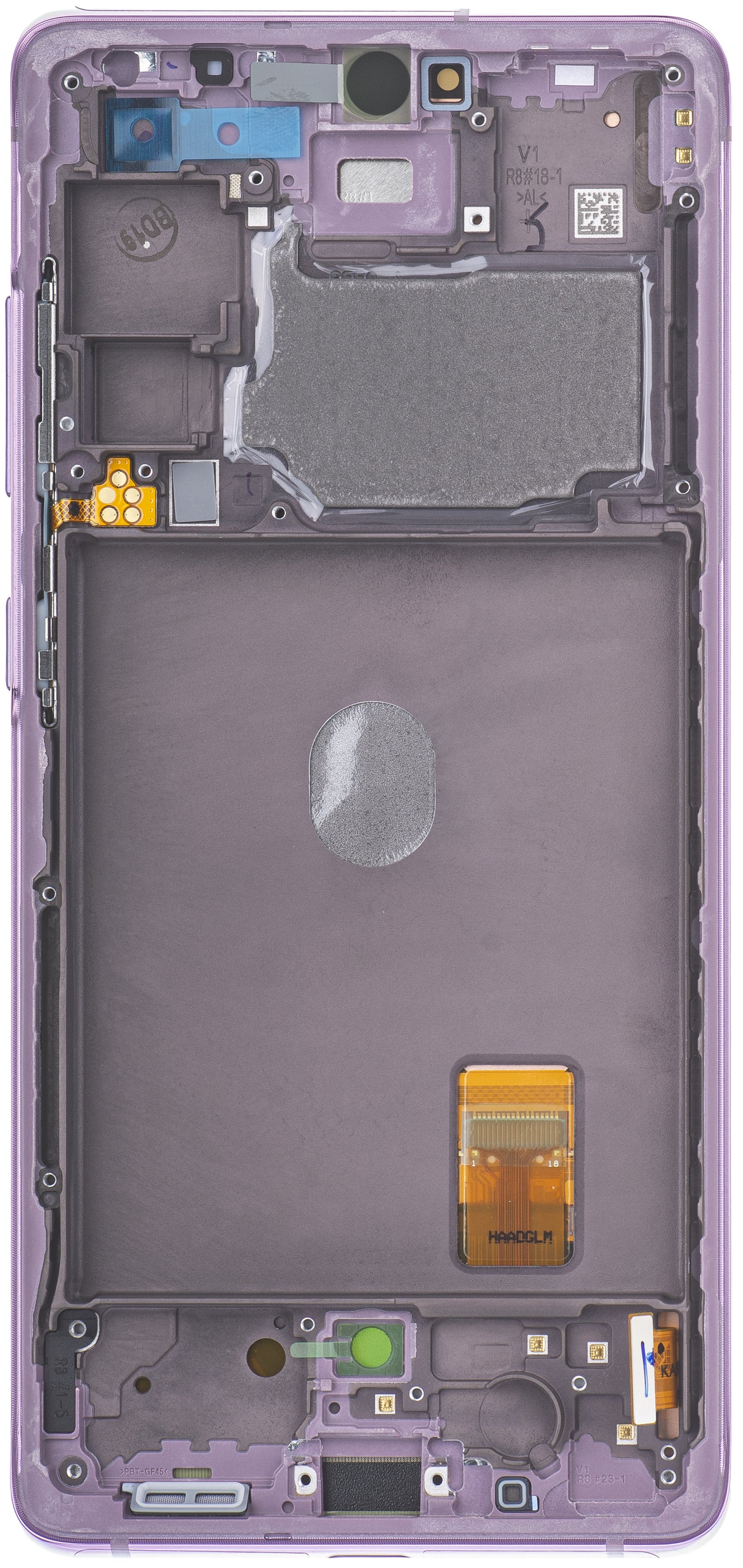 Οθόνη αφής Samsung Galaxy S20 FE G780, με πλαίσιο, μοβ, πακέτο σέρβις GH82-24219C