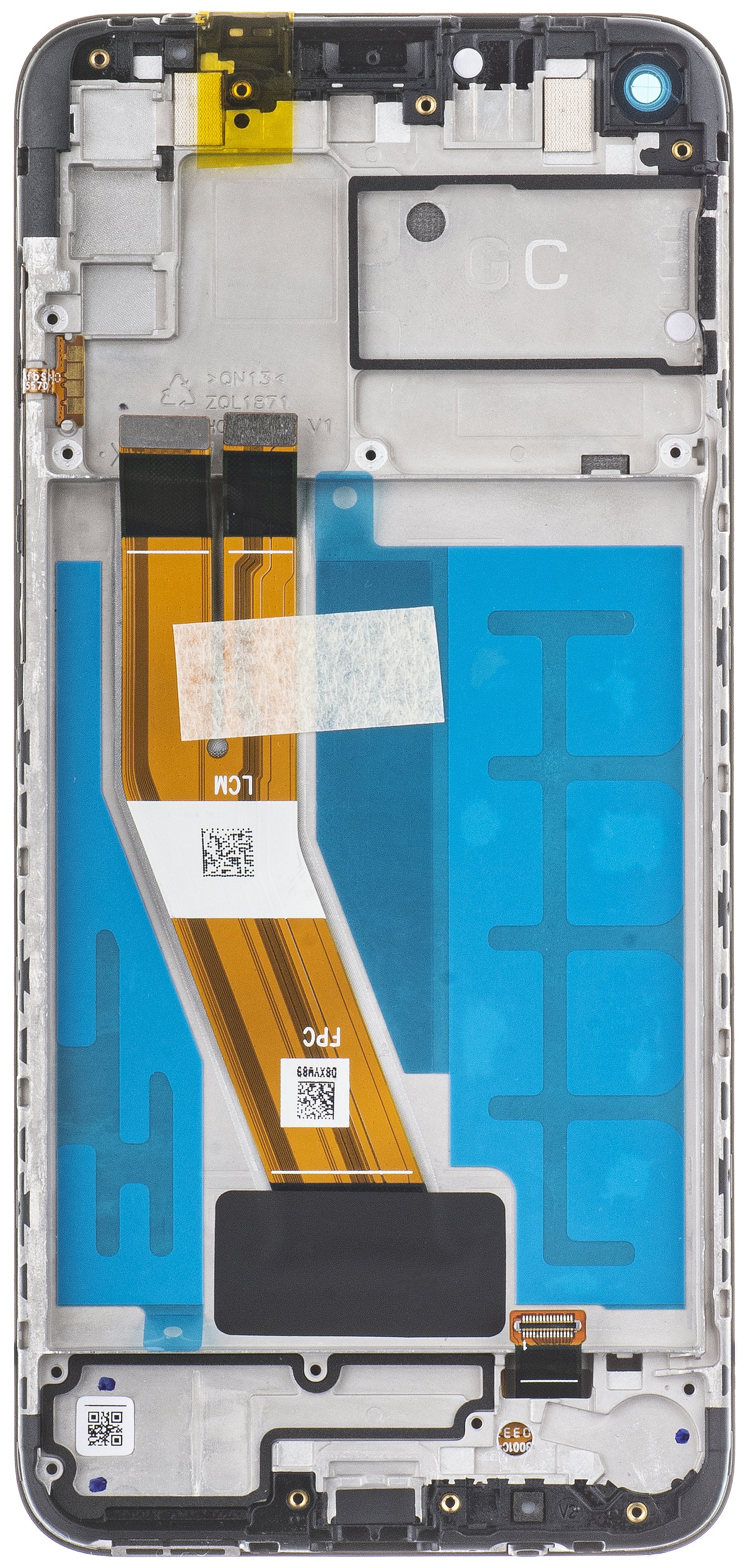 Οθόνη με Touchscreen Samsung Galaxy A11 A115, με Πλαίσιο, Μαύρο, Service Pack GH81-18760A