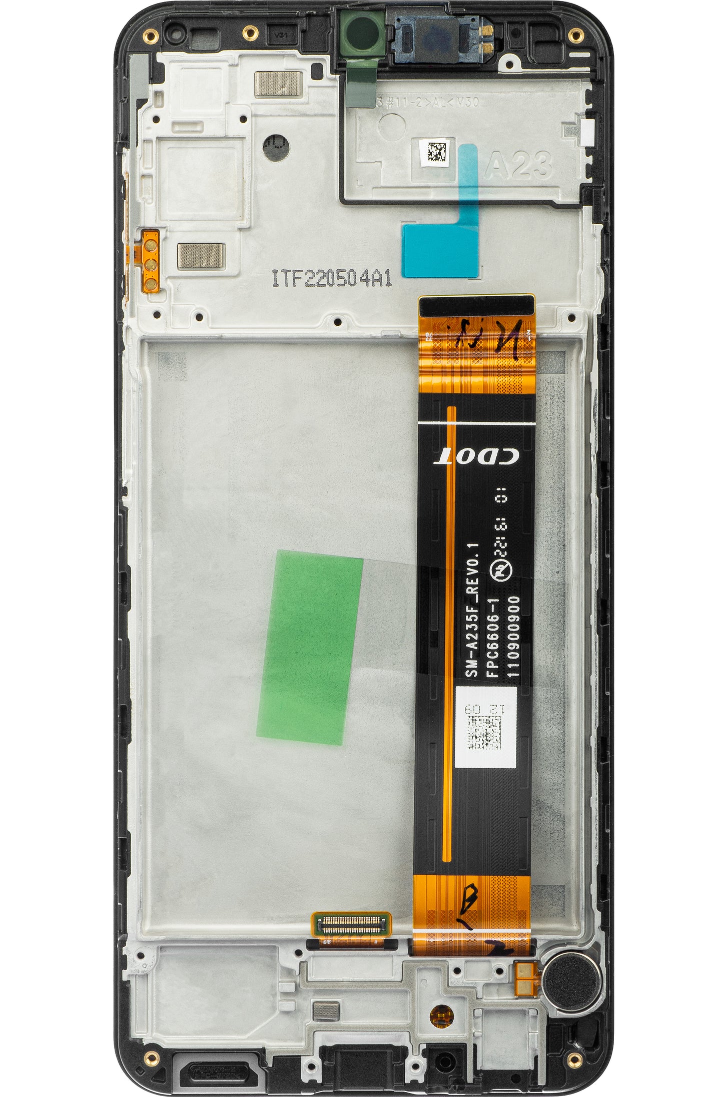 Touchscreen Display Samsung Galaxy A23 A235, with Frame, Black, Service Pack GH82-28563A