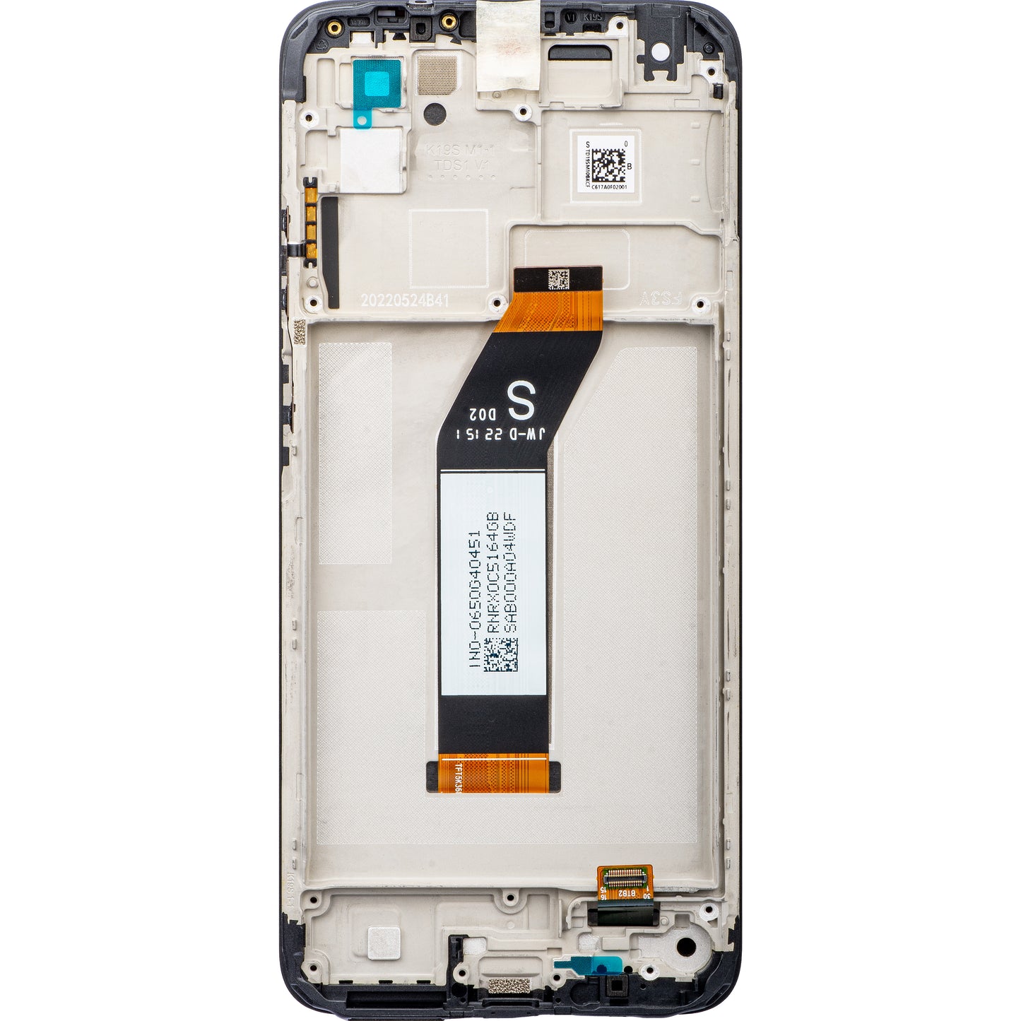 Οθόνη αφής Xiaomi Redmi Redmi 10 2022, με πλαίσιο, γκρι (Carbon Gray), Service Pack 560001K19S00