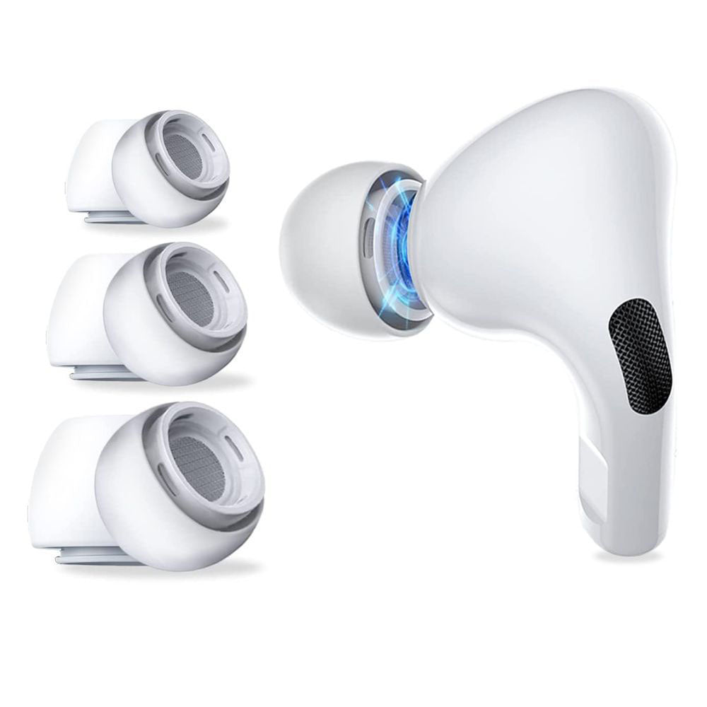 Προστατευτικά Techsuit ET1 για Apple AirPods Pro Series, Μεγέθη XS / S / L, Λευκά