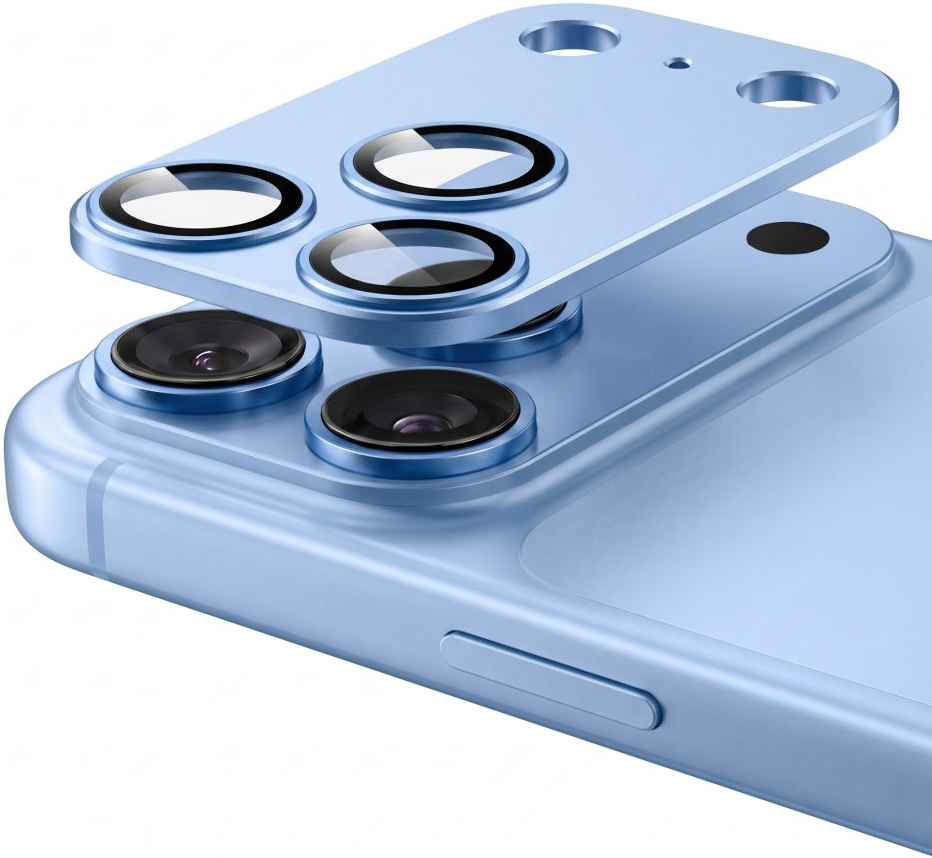 Προστατευτικό κάλυμμα πίσω κάμερας Tech-Protect CamFull Fit+ για Apple iPhone 18 Pro Max, Σκληρυμένο Γυαλί, Γαλάζιο