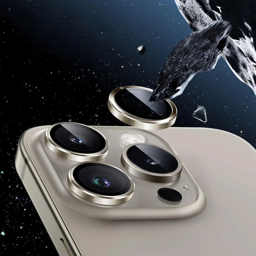 Προστατευτική Μεμβράνη Κάμερας Πίσω Tech-Protect CamRing Fit+ για Apple iPhone 17 Pro Max / 17 Pro / 16 Pro Max, Ενισχυμένο Γυαλί, Πορτοκαλί