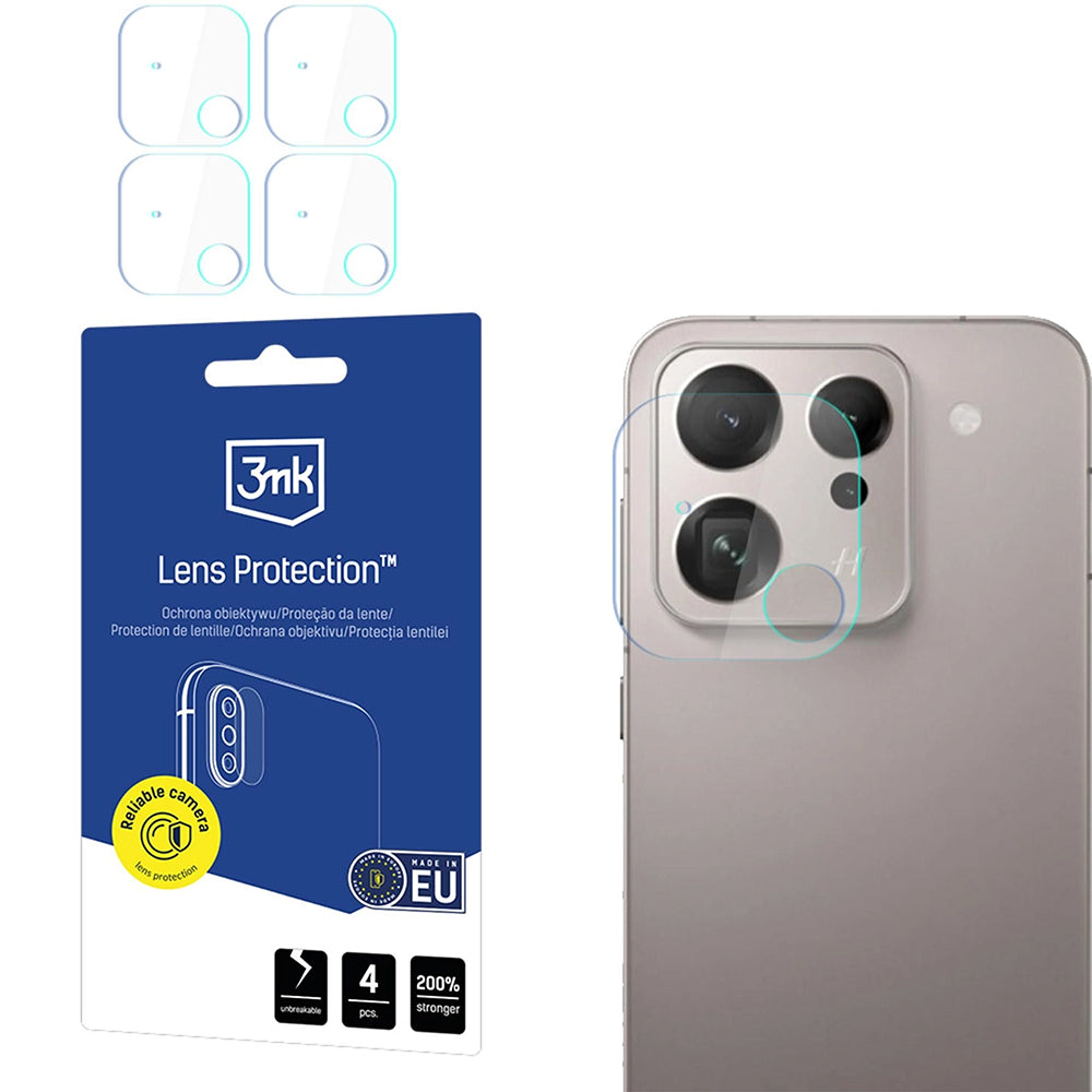 Προστατευτική Μεμβράνη Κάμερας Πίσω 3MK Protection για Oppo Find X9, Ενισχυμένο Γυαλί, Σετ 4 τεμαχίων, Διαφανής
