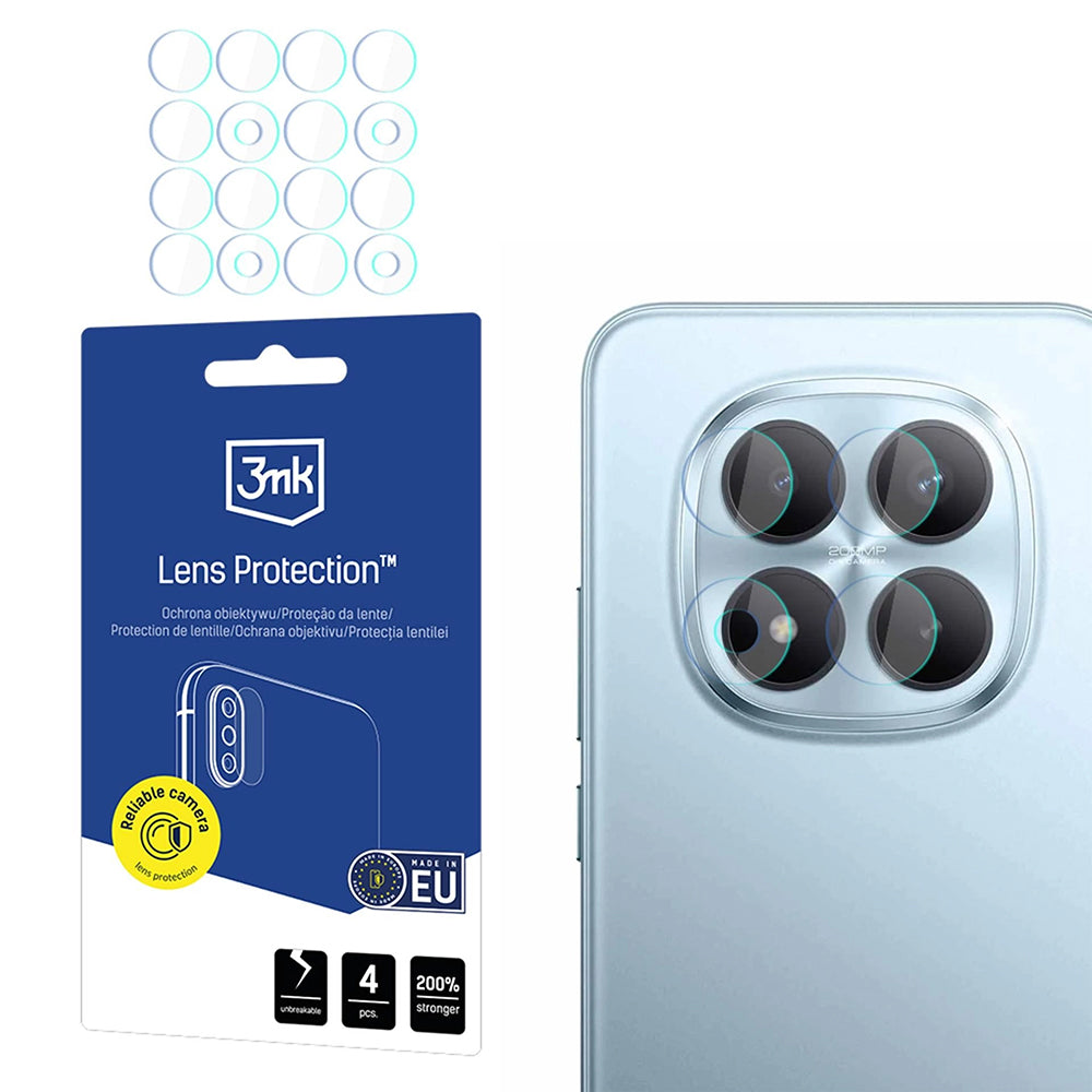 Προστατευτική Μεμβράνη Κάμερας Πίσω 3MK Protection για Xiaomi Redmi Note 15 Pro+ 5G, Εύκαμπτο Γυαλί, Σετ 4 τεμαχίων, Διαφανής