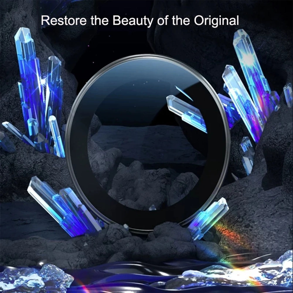 Blueo Sapphire Crystal Rear Camera Protective Film for Apple iPhone 14 Pro Max / 14 Pro, Tempered Glass, Black