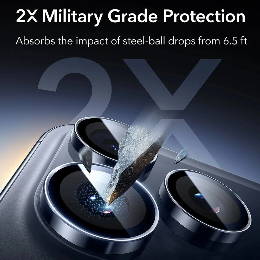Προστατευτική Μεμβράνη Κάμερας Πίσω ESR Armorite για Apple iPhone 17 Pro Max / 17 Pro / 16 Pro Max / 16 Pro, Ενισχυμένο Γυαλί, Μπλε