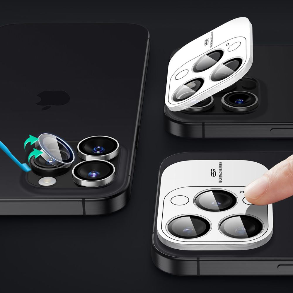 Προστατευτική Μεμβράνη Κάμερας Πίσω ESR Armorite για Apple iPhone 17 Pro Max / 17 Pro / 16 Pro Max / 16 Pro, Ενισχυμένο Γυαλί, Διάφανη