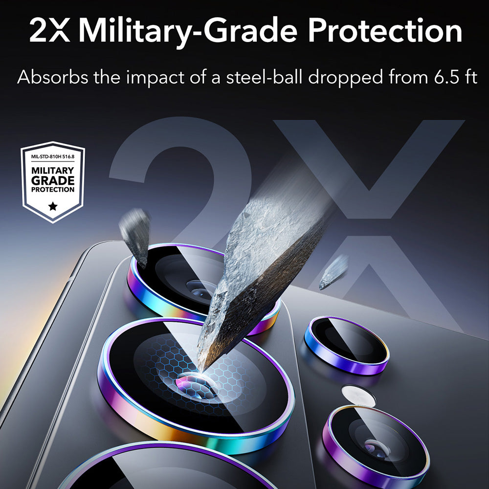 Προστατευτική Μεμβράνη Κάμερας Πίσω ESR Armorite για Samsung Galaxy S26 Ultra S948, Ενισχυμένο Γυαλί, Πολύχρωμη