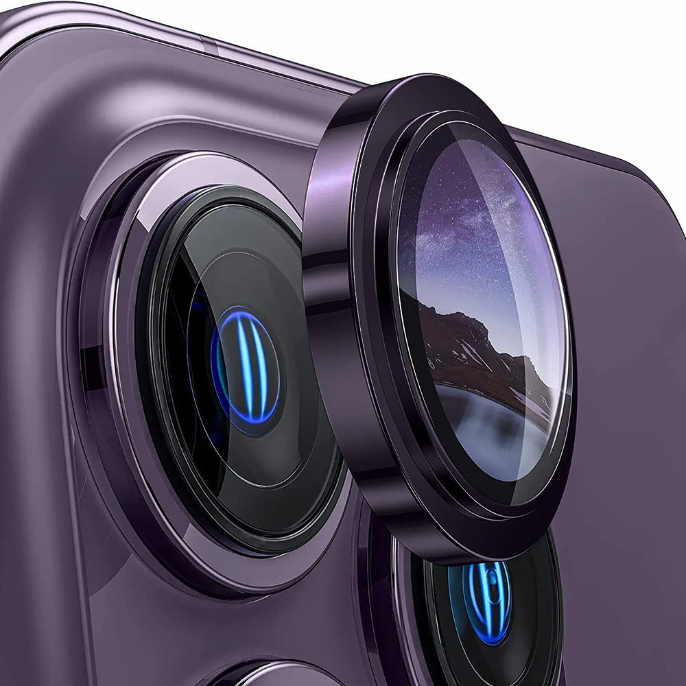 Προστατευτική μεμβράνη πίσω κάμερας Lito S+ για Apple iPhone 14 Pro, Ασφαλισμένο γυαλί, Μωβ