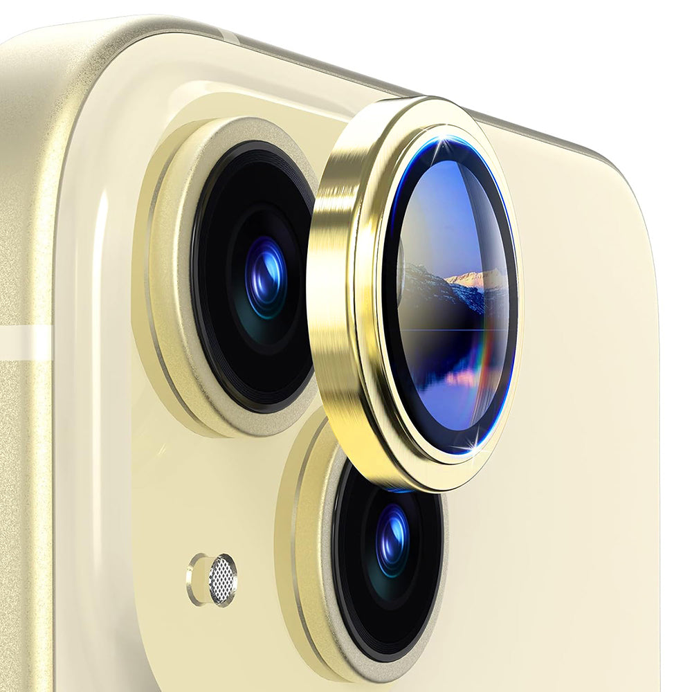 Προστατευτική μεμβράνη πίσω κάμερας Lito S+ για Apple iPhone 14, Ασφαλισμένο γυαλί, Κίτρινο