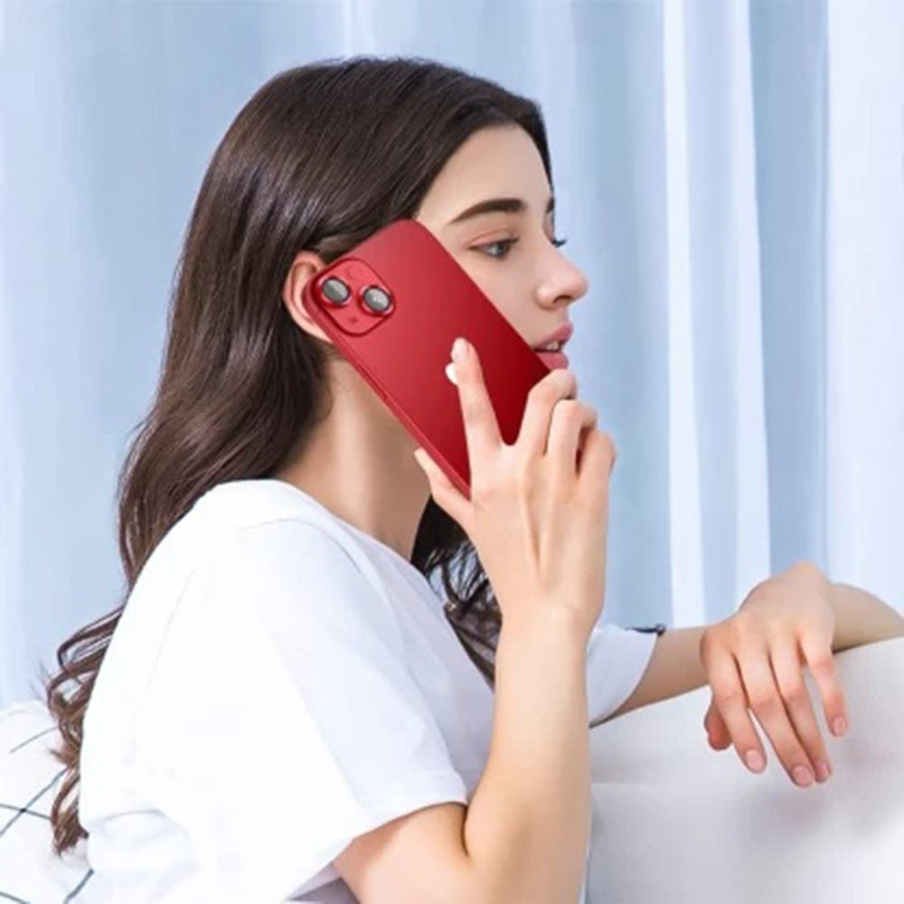 Προστατευτική μεμβράνη πίσω κάμερας Lito S+ για Apple iPhone 14, Ασφαλισμένο γυαλί, Κόκκινο