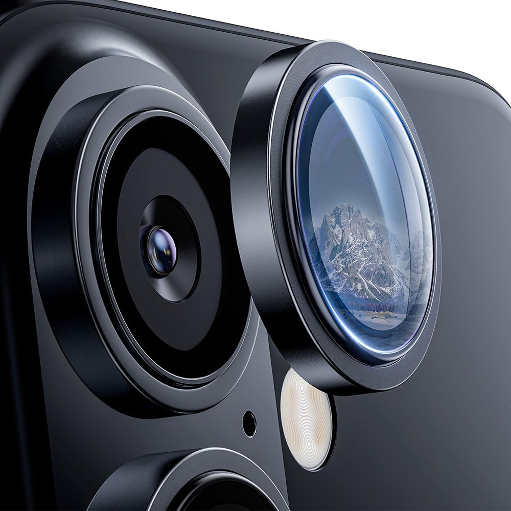 Προστατευτική Μεμβράνη Κάμερας Πίσω Lito S+ για Apple iPhone 17, Ενισχυμένο Γυαλί, Μαύρη