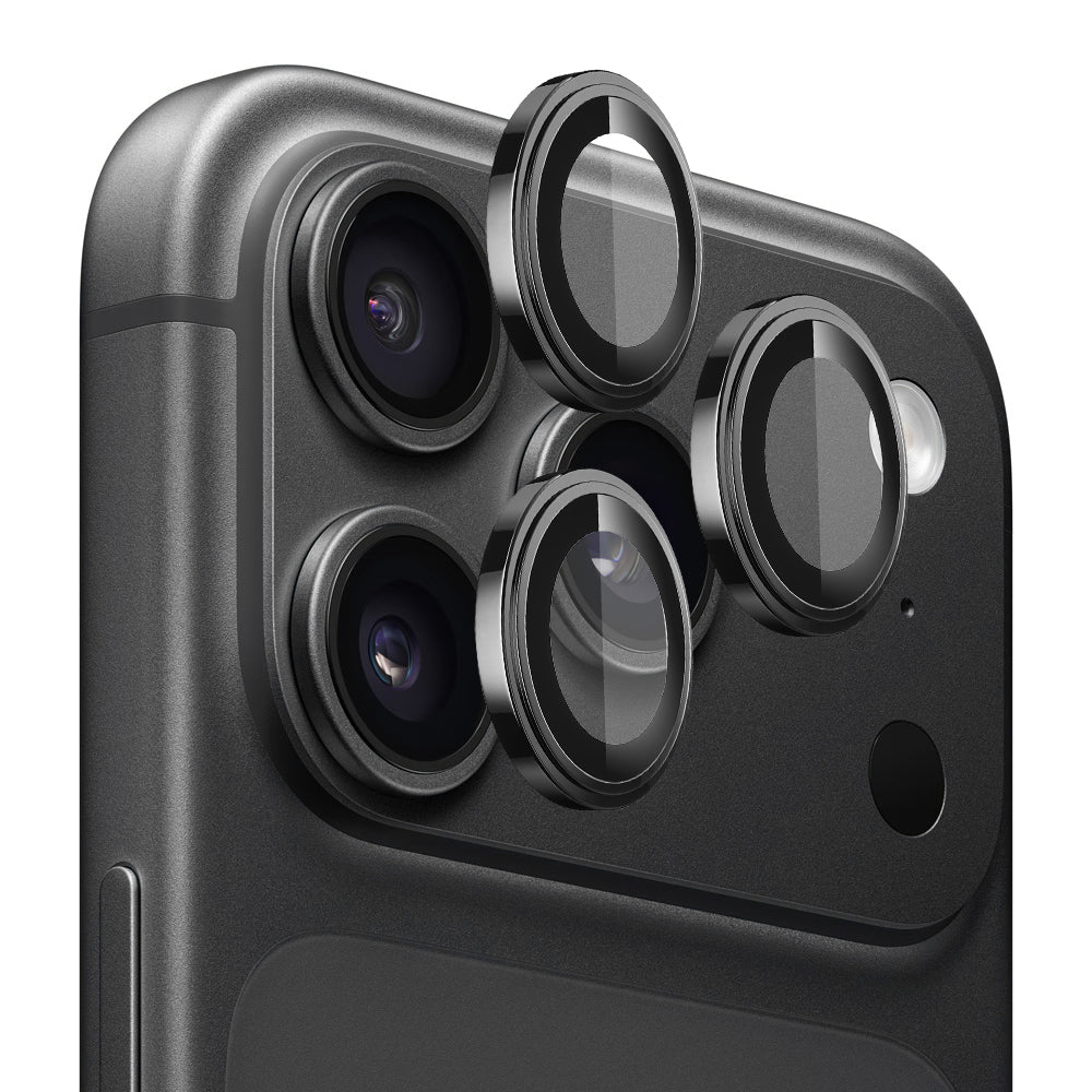 Προστατευτική μεμβράνη για πίσω κάμερα Lito S+ για Apple iPhone 18 Pro / 18 Pro Max, Ασφαλισμένο γυαλί, Μαύρο