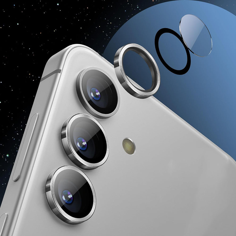 Προστατευτική μεμβράνη πίσω κάμερας Lito S+ για Samsung Galaxy S25 S931, Ασφαλισμένο γυαλί, Ασημί