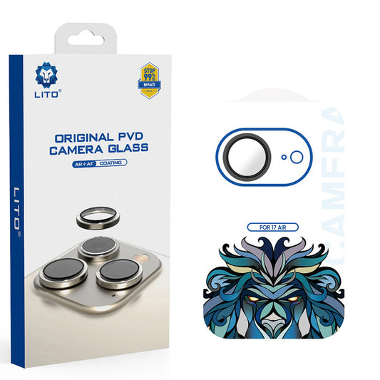 Προστατευτική Μεμβράνη Κάμερας Πίσω Lito Titanium AR για Apple iPhone 17 Air, Ενισχυμένο Γυαλί, Μαύρη
