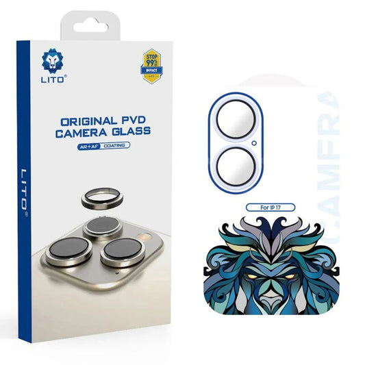 Προστατευτική Μεμβράνη Πίσω Κάμερας Lito Titanium AR για Apple iPhone 17, Ενισχυμένο Γυαλί, Μπλε