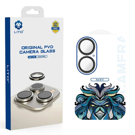Προστατευτική Μεμβράνη Κάμερας Πίσω Lito Titanium AR για Apple iPhone 17, Ενισχυμένο Γυαλί, Μαύρη