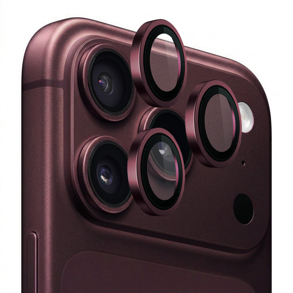 Προστατευτική μεμβράνη κάμερας πίσω Lito Titanium AR για Apple iPhone 18 Pro / 18 Pro Max, Ασφαλισμένο γυαλί, Βυσσινί