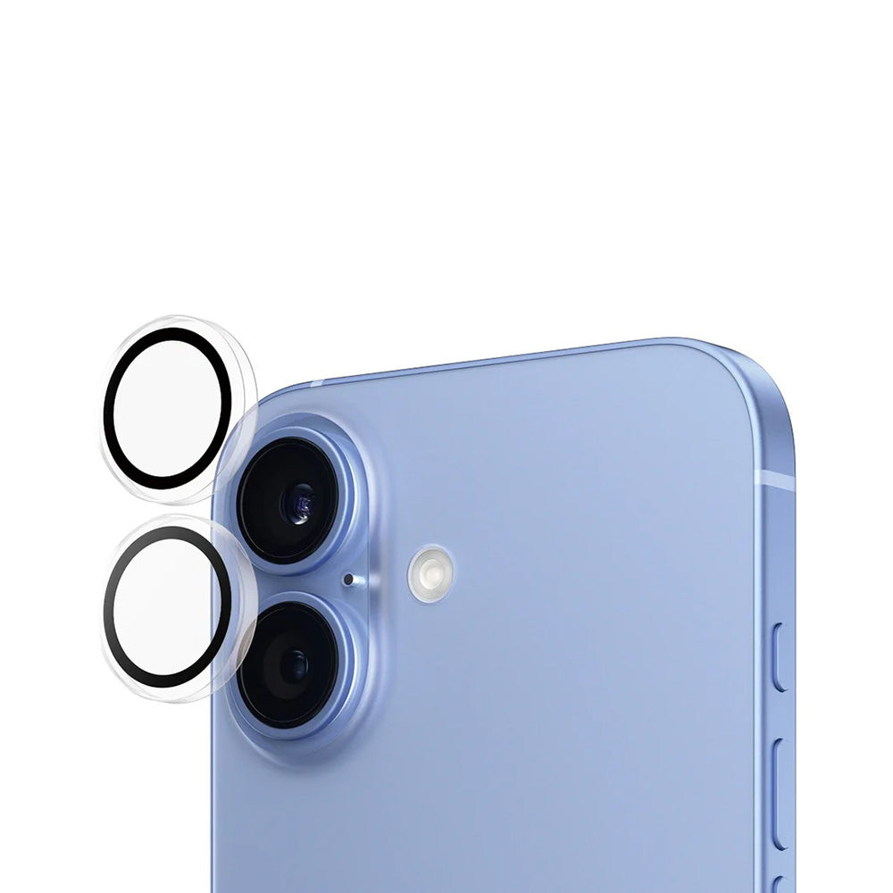Προστατευτική Μεμβράνη Κάμερας Πίσω PanzerGlass Hoops για Apple iPhone 16 Plus / 16, Ενισχυμένο Γυαλί, Διαφανές