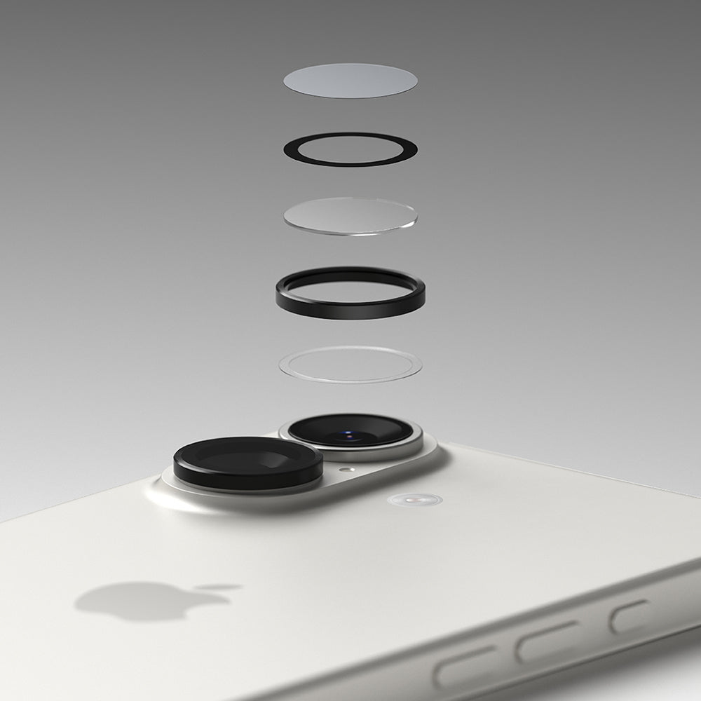 Προστατευτική Μεμβράνη Κάμερας Πίσω Ringke για Apple iPhone 17, Ενισχυμένο Γυαλί, Μαύρη