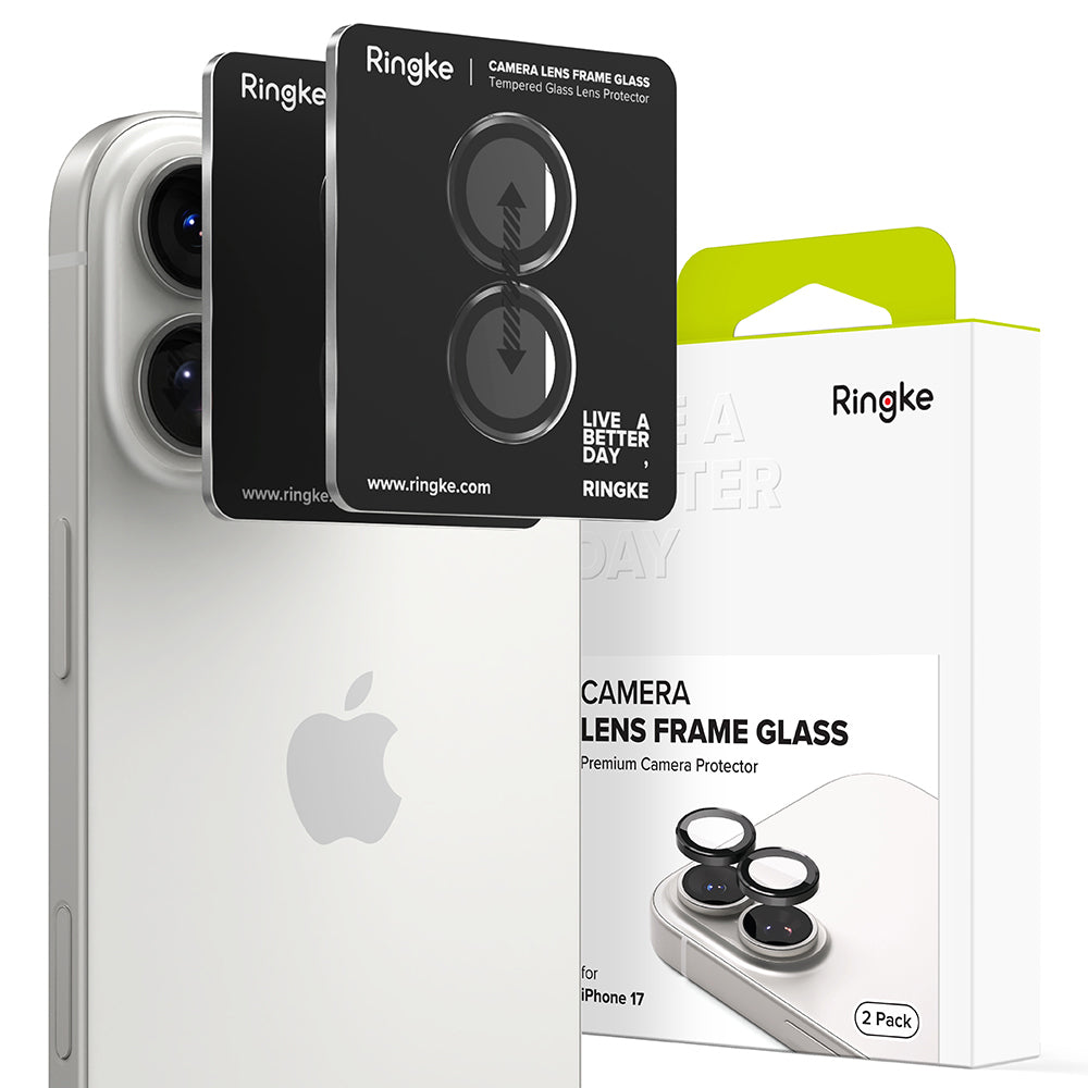 Προστατευτική Μεμβράνη Κάμερας Πίσω Ringke για Apple iPhone 17, Ενισχυμένο Γυαλί, Μαύρη