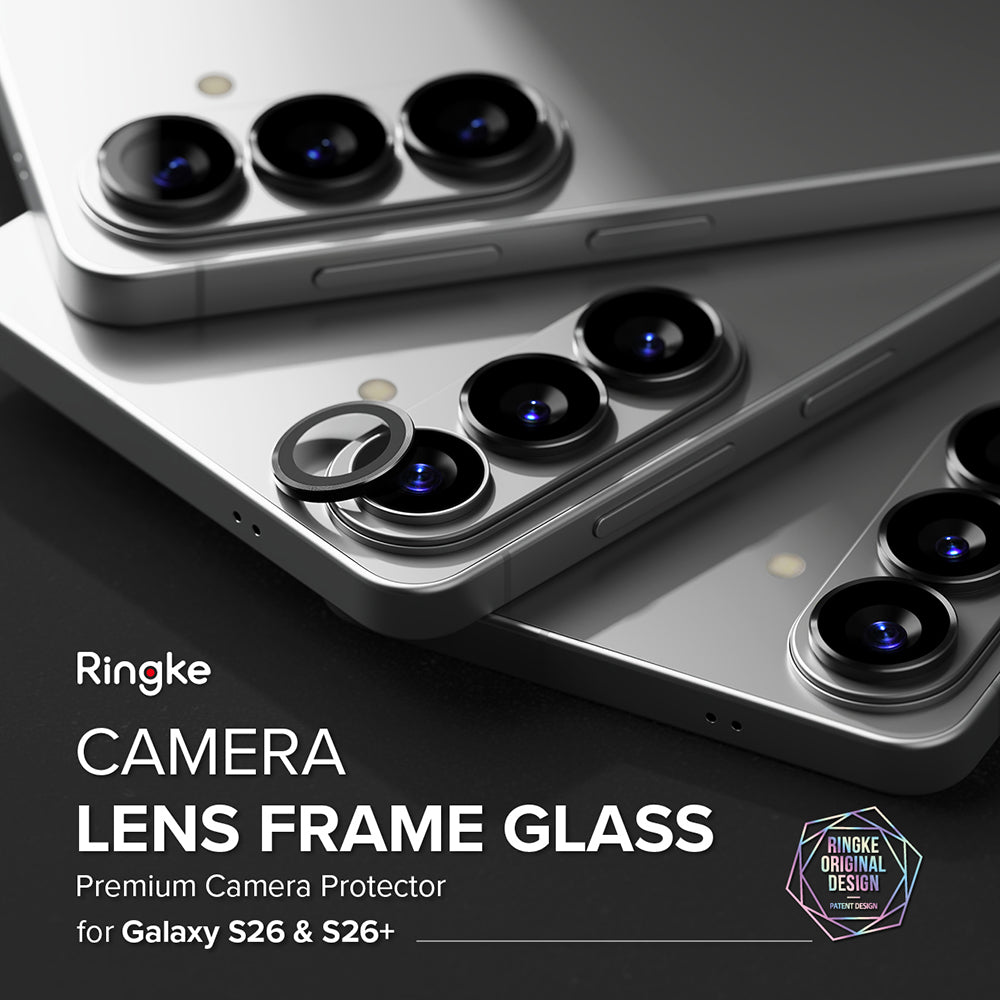 Προστατευτική Μεμβράνη Κάμερας Πίσω Ringke για Samsung Galaxy S26 Plus S947 / S26, Ενισχυμένο Γυαλί, Σετ 2 τεμαχίων, Μαύρη