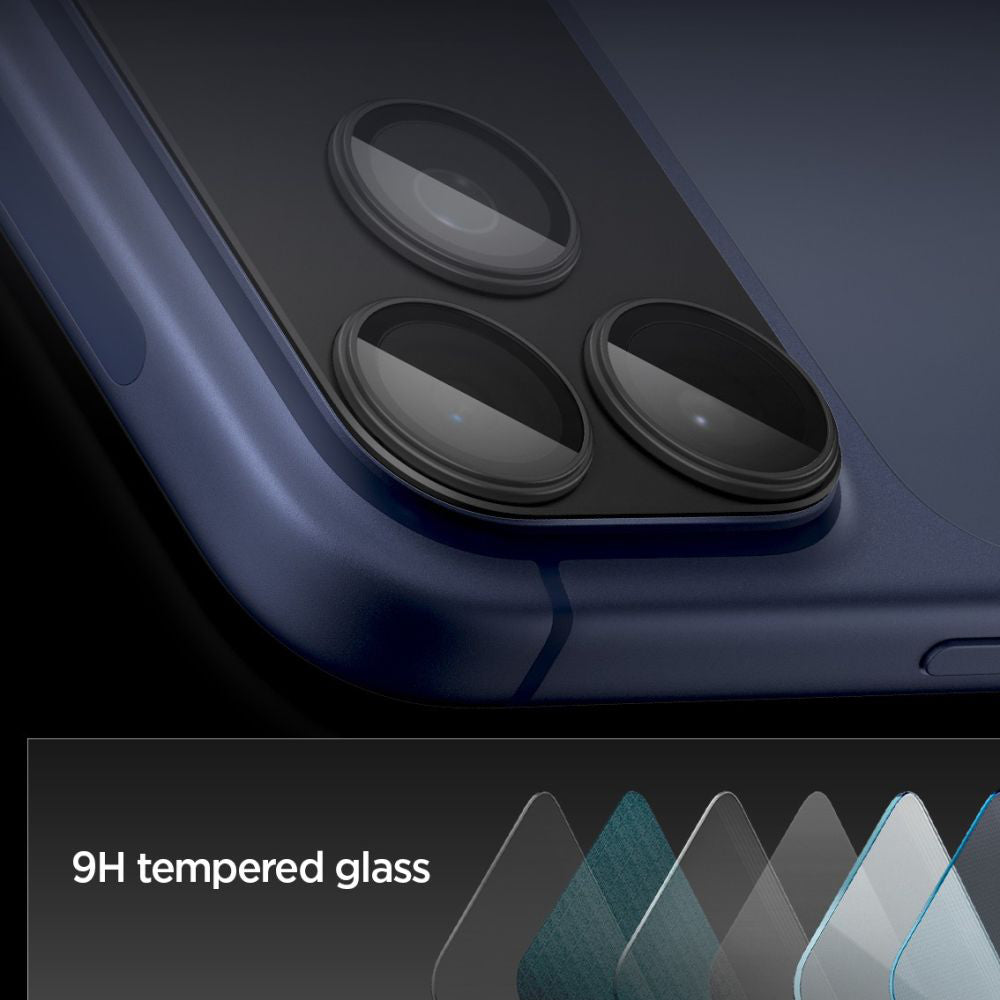 Προστατευτική Μεμβράνη Κάμερας Πίσω Spigen GlastR EZ FIT Optik Pro XL για Apple iPhone 17 Pro, Ενισχυμένο Γυαλί, Μαύρο AGL10644