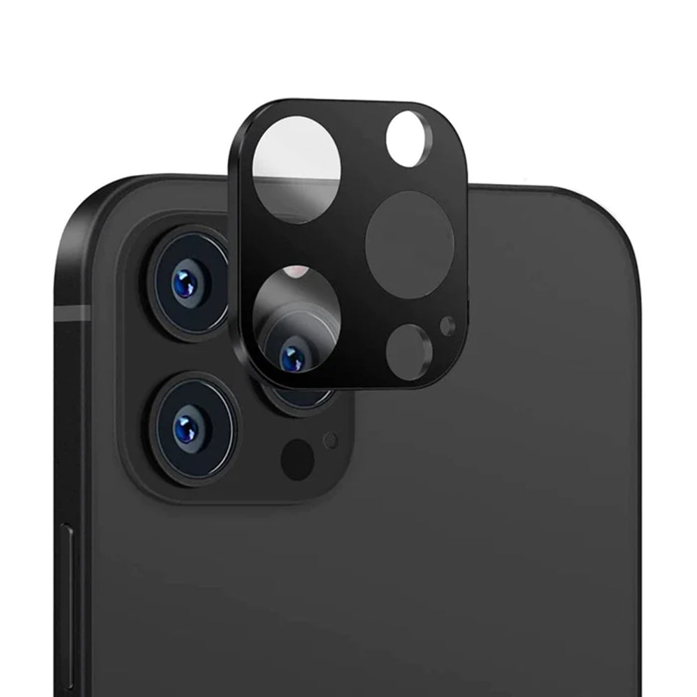Προστατευτική μεμβράνη πίσω κάμερας Techsuit για Apple iPhone 12 Pro Max, Ενισχυμένο γυαλί, Μαύρο