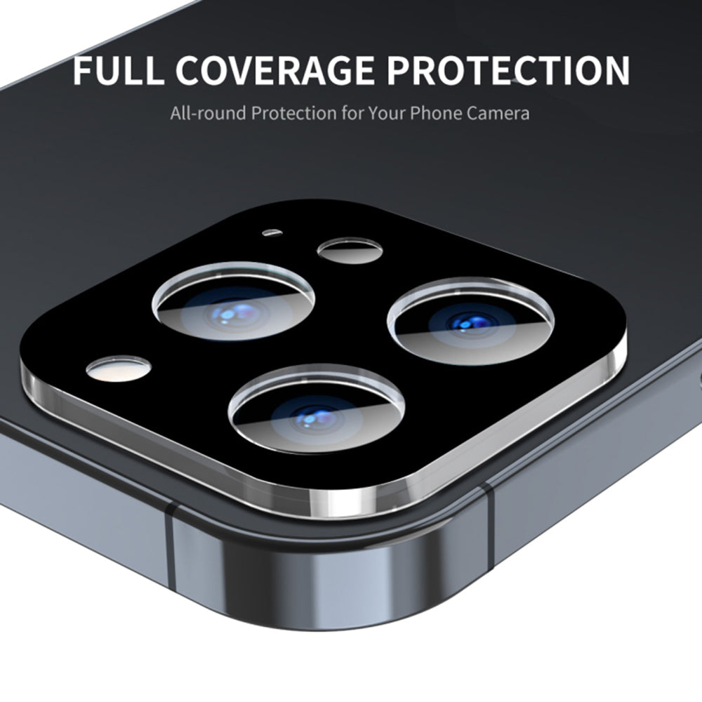 Προστατευτική μεμβράνη πίσω κάμερας Techsuit για Apple iPhone 15 Pro Max / 15 Pro, ασφαλισμένο γυαλί, μαύρο
