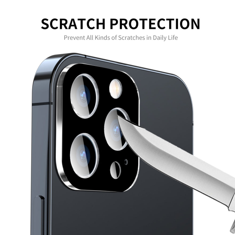 Προστατευτική μεμβράνη πίσω κάμερας Techsuit για Apple iPhone 15 Pro Max / 15 Pro, ασφαλισμένο γυαλί, μαύρο