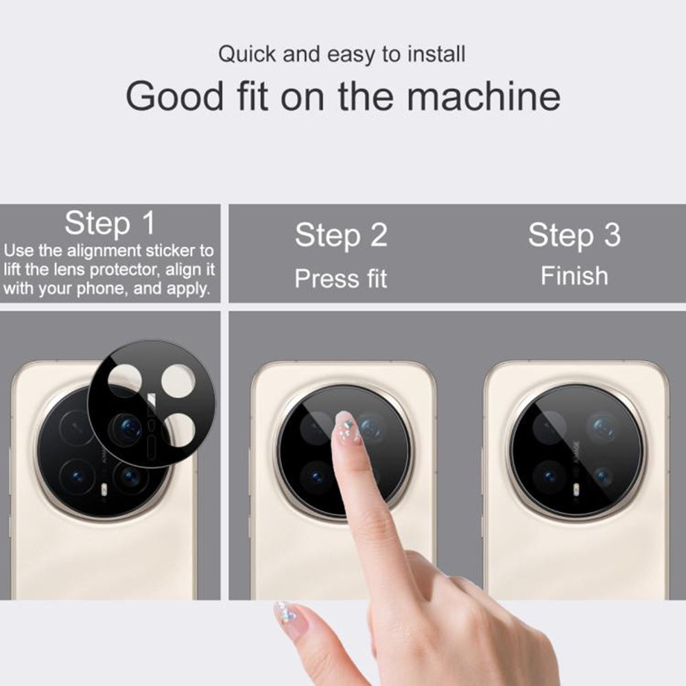 Προστατευτική Μεμβράνη Κάμερας Πίσω Techsuit για Honor Magic8 Pro, Ενισχυμένο Γυαλί, Μαύρη
