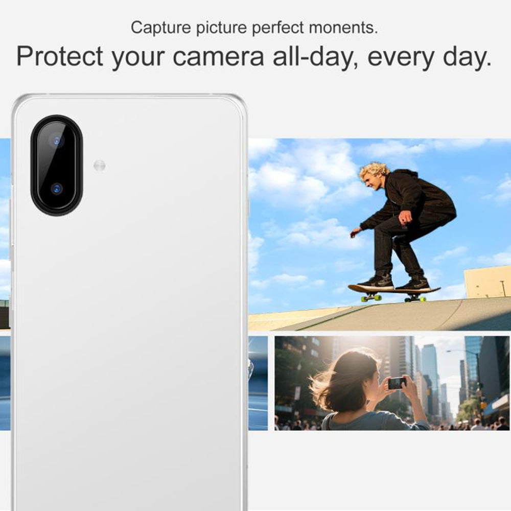 Προστατευτική μεμβράνη πίσω κάμερας Techsuit για Samsung Galaxy A07 4G A075, Ενισχυμένο γυαλί, Μαύρο