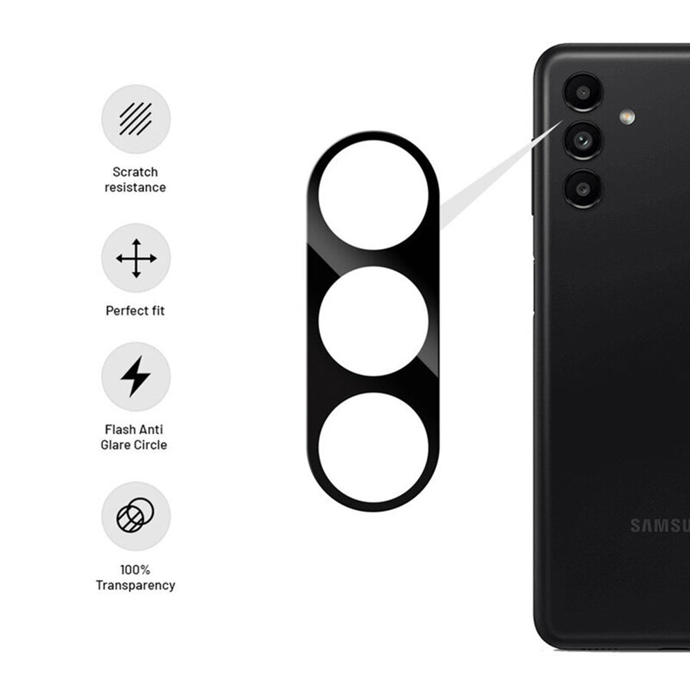 Προστατευτική μεμβράνη πίσω κάμερας Techsuit για Samsung Galaxy S24 S921, ασφαλισμένο γυαλί, μαύρο