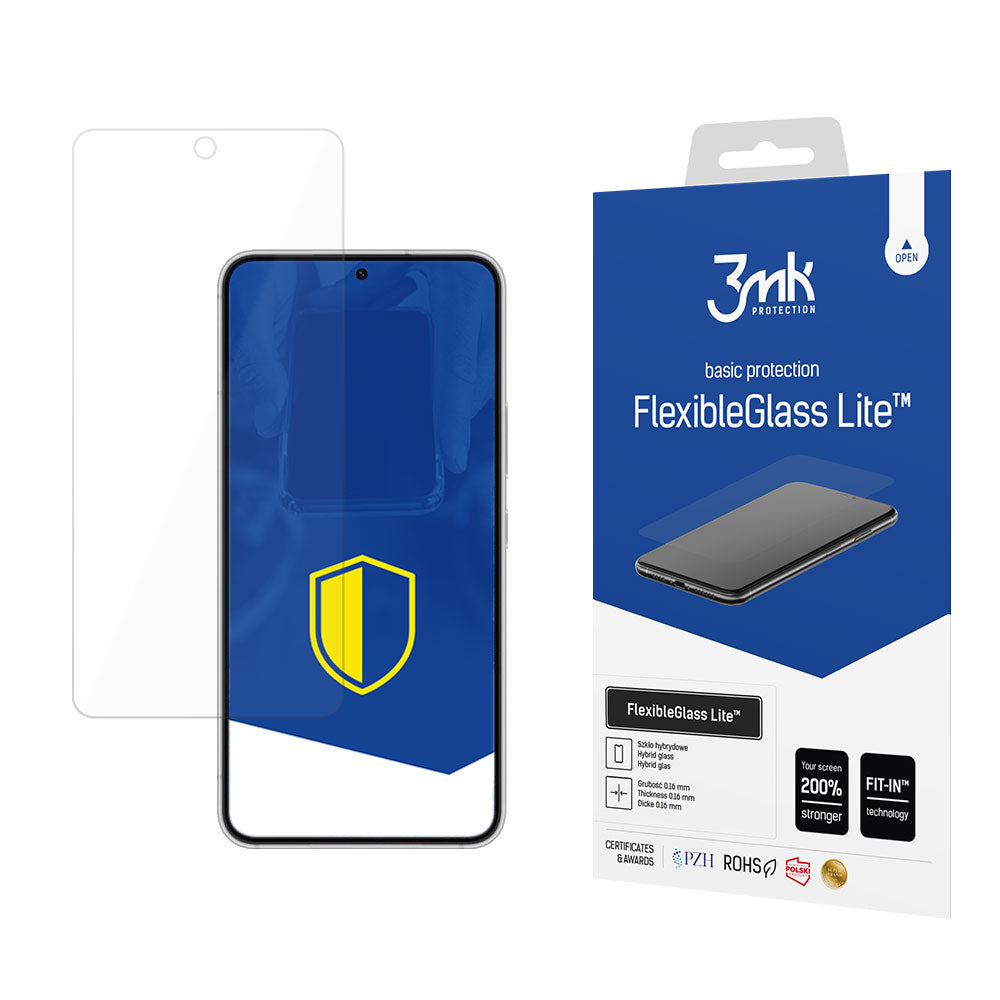 Προστατευτική Μεμβράνη Οθόνης 3MK FlexibleGlass Lite για Samsung Galaxy S22 5G S901, Εύκαμπτο Γυαλί, Πλήρης Κόλληση