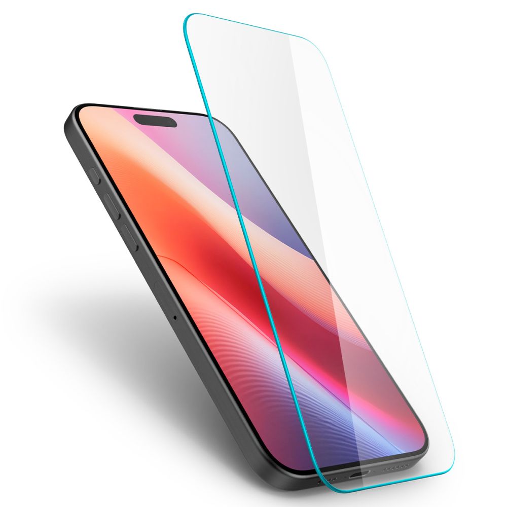 Προστατευτικό Φιλμ Οθόνης Spigen GlastrR Slim HD για Apple iPhone 16 Pro, Ενισχυμένο Γυαλί, Πλήρης Κόλληση, 2.5D AGL07937