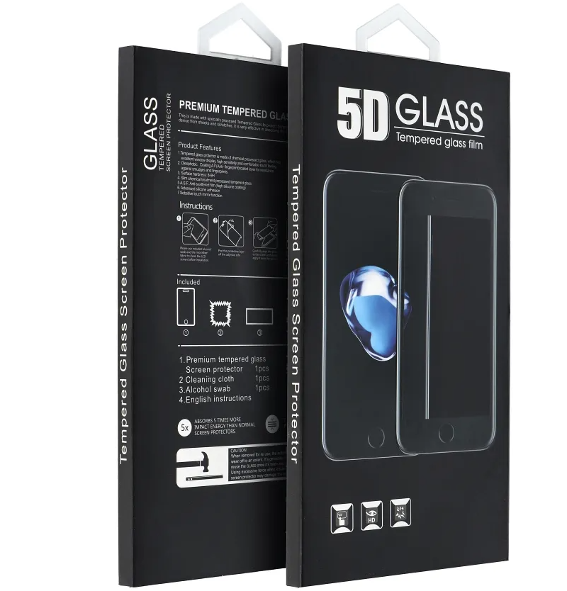Προστατευτική μεμβράνη οθόνης OEM για Samsung Galaxy A37 5G, Ασφαλισμένο γυαλί, Πλήρης κόλλα, 5D, Μαύρο