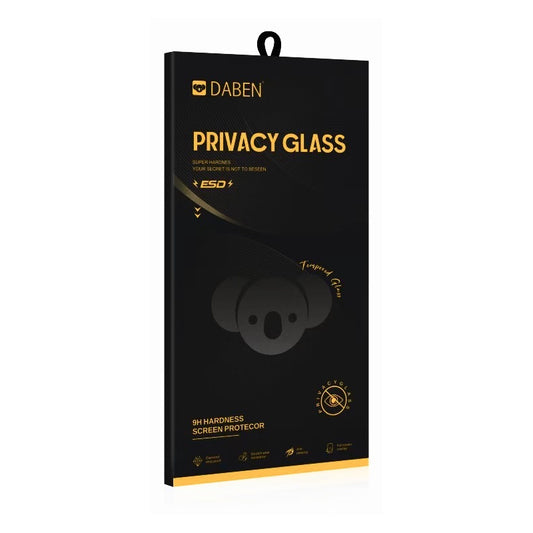 Προστατευτική μεμβράνη οθόνης Privacy Bear για Apple iPhone 17e / 16e / 14 / 13 Pro, Ασφαλισμένο γυαλί, Πλήρης κόλλα